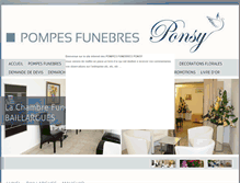 Tablet Screenshot of pompesfunebresponsy.fr